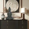 thumbnail image 3 of LuxenHome Meditating Buddha Statue, 21" Large Fiber Stone Zen Buddha Sculptures, Indoor Outdoor Buddha Statue,Zen Decor for Garden, Patio, Backyard Deck, 3 of 8