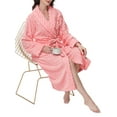 thumbnail image 3 of UVN Fleece Robes for Women Winter Plush Long Bathrobes Soft Cozy Fluffy Premium Sleepwear Housecoats, 3 of 9