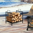 thumbnail image 2 of Costway 18''Firewood Storage Rack  Steel Firewood Storage Log Holder w/ Handle, 2 of 10