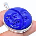 thumbnail image 2 of Lapis Lazuli Gemstone Handmade 925 Sterling Silver Jewelry Pendant 1.81", 2 of 2