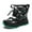 Green, variant on Boys Girls Snow Boots Winter Waterproof Slip Resistant Cold Weather Shoes
