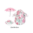 thumbnail image 3 of YoGold Spring Goose Floral Dress Set – 23 Inch Large Goose Outfit with Umbrella, Summer Garden Decor (Multi-color), 3 of 9