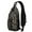 Minimalist Halloween Pattern, variant on Sling Backpack,Musical Halloween Icons Pattern Crossbody Bag with Water Bottle Holder,Waterproof Sling Bag for Men/Women with Chest Phone Holder for Hiking,Travel