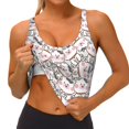 thumbnail image 3 of KLL Cartoon Cow for Workout Tank Tops for Women,U Back Fitness Top Built in Shelf Bras Padded Fit for Yoga Gym-X-Large, 3 of 8
