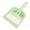 Green, variant on Byujiro Mini Broom and Dustpan Set Handheld Dustpan and Brush Comfortable Grip Brush and Dustpan for Sofa Tabletop Bedroom Tent Cleaning