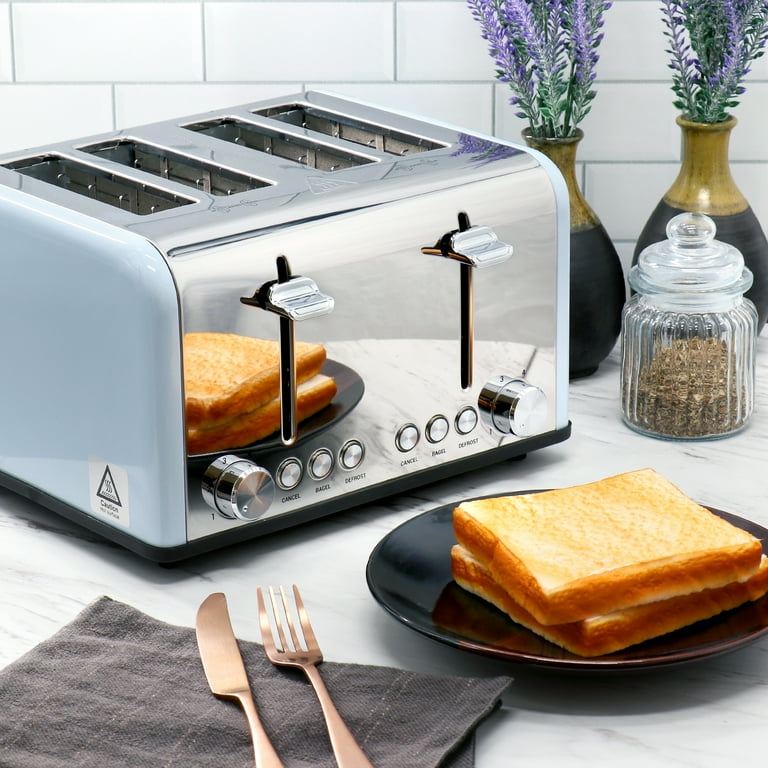 Redmond 4-Slice Extra Wide Slot 1650W Stainless Steel Toaster in