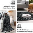 thumbnail image 3 of HAHDAXIA Moroccan 9x12 Area Rug for Living Room, Washable Black Rugs for Bedroom, Large Non-Slip Ultra-Thin Dining Room Rugs for Under Table, Non-Shedding Soft Boho Floor Carpet Decor, 3 of 7