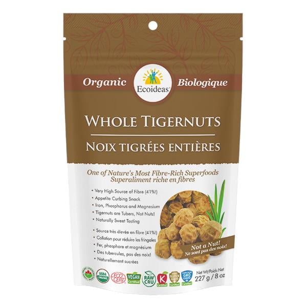 Ecoideas Organic Whole Tigernuts, 454 grams