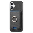 thumbnail image 2 of Funda magnética de cuero y TPU para iPhone 16 con tarjetero desmontable., 2 of 5