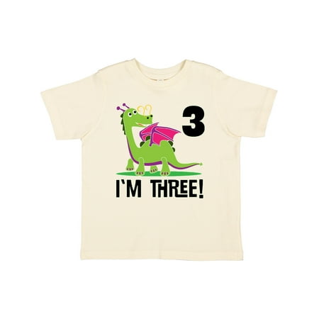

Inktastic 3rd Birthday Outfit Girl Dragon Gift Toddler Toddler Girl T-Shirt