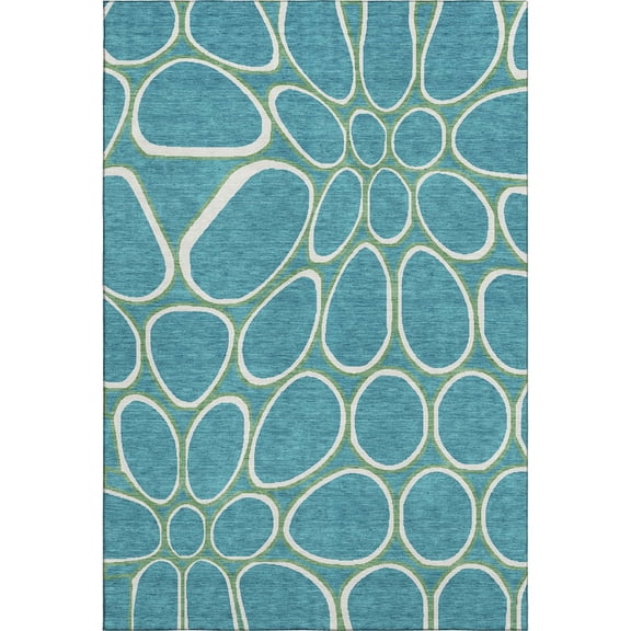Dalyn Rugs Premium Machine Washable Mayfield AMF1041 Teal 3' x 5' Rug