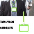 thumbnail image 3 of Clearance! beishanbush Business Card Holder Vaccination Card Protector Holder 4 X 3 Inche with Lanyard Card Protector One Size Green, 3 of 9