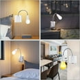 thumbnail image 5 of E27 Socket with Wireless Switch, 2 Pieces 360 Degree Adjustable e27 Bulb Holder, Light Bulb Socket Adapter, for Bedroom Kitchen Office, Bed Reading Lamp, 5 of 5