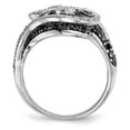 thumbnail image 2 of Sterling Silver Black & White Diamond Ring, 2 of 3