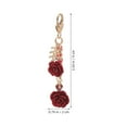 thumbnail image 2 of FESTFENDS 4Ud Llavero Rosa Floral Para Y Auto En Aleación Y Resina Roja, 2 of 6