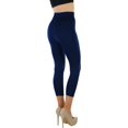 thumbnail image 6 of ToBeInStyle Womens Capri Length Wide Waistband Seamless Lightweight Stretch Leggings, 6 of 7