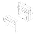 thumbnail image 5 of South Shore , Fynn Laminated Particleboard Twin Kids Headboard with Storage in Gray Oak, 5 of 7