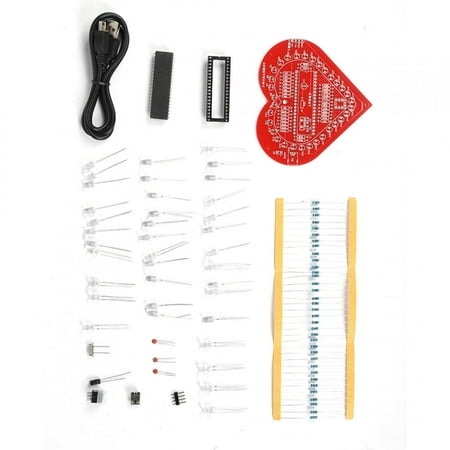 

price crashDIY Colorful MCU Module Heart-shaped Lamp Light Electronic Circuit Board Kit