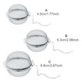 thumbnail image 1 of Infuseur à Thé en Acier Inoxydable à Maille Fine, Bouilloire Réutilisable, Passoire, Support en Acier Inoxydable, Boule à Épices, Filtre, Vaisselle de Boisson, Accessoires pour Maison de Thé, 4,5 cm, 1 of 8