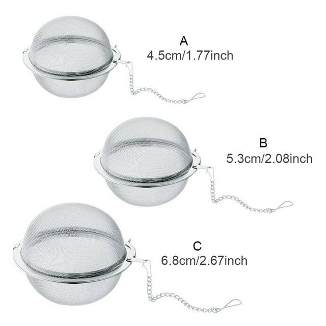 Infuseur à Thé en Acier Inoxydable à Maille Fine, Bouilloire Réutilisable, Passoire, Support en Acier Inoxydable, Boule à Épices, Filtre, Vaisselle de Boisson, Accessoires pour Maison de Thé, 4,5 cm