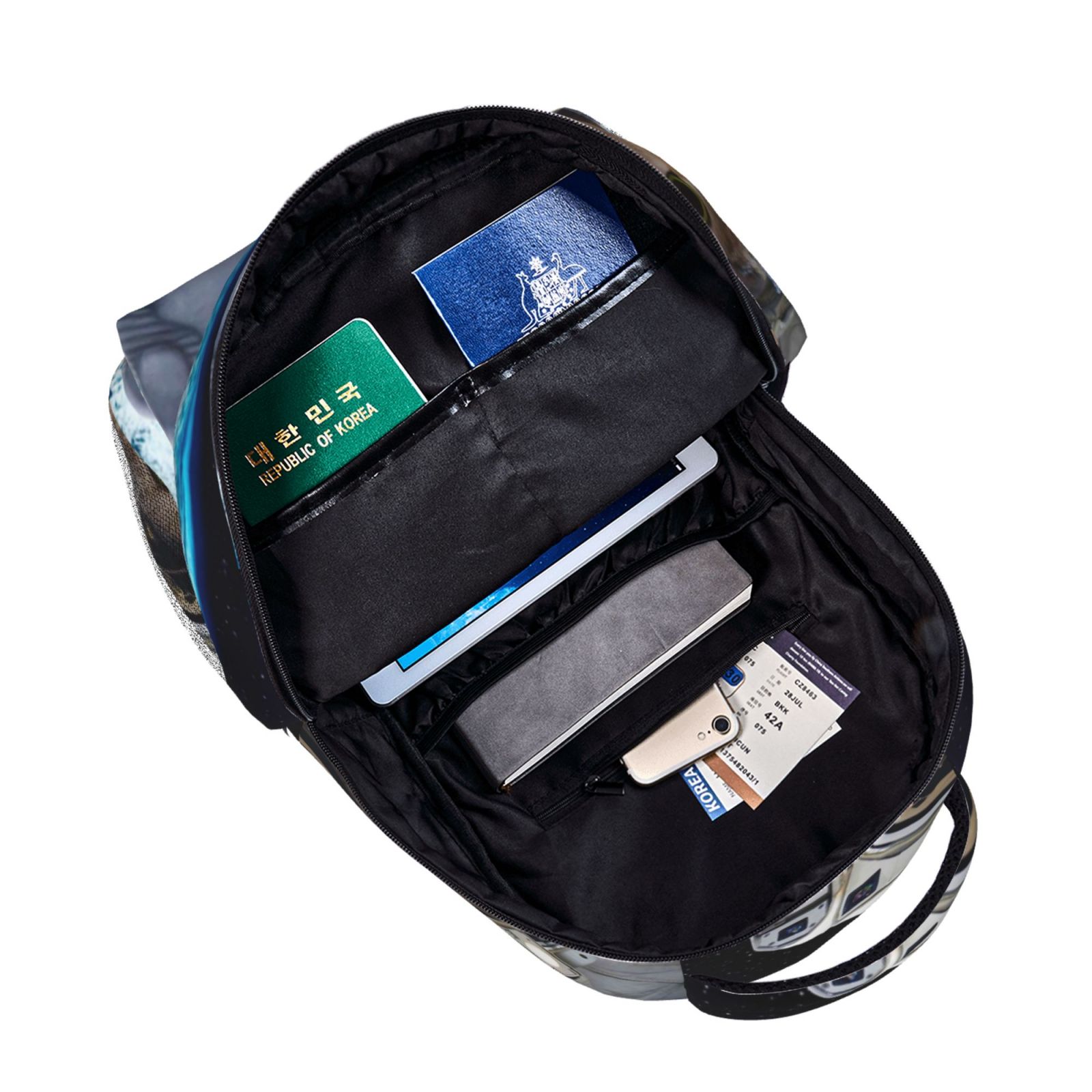 Xecao Cat Astronaut Travel Backpack: A spacious, stylish computer backpack ideal for men and women, perfect for college, school, or daily travels