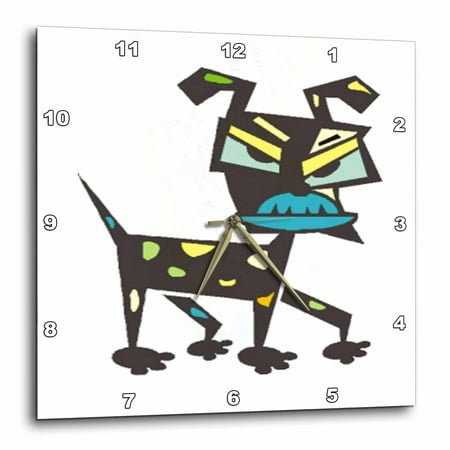 Jpg Art Dog - 3dRose Image Of An Art Deco Dog.jpg - Wall Clock, 13 by 13-inch