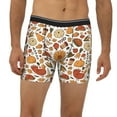 thumbnail image 2 of Picia Thanksgiving Food Pattern Men's Athletic Long Leg Briefs , Performance Stretch Underwear，Moisture-Wicking, 2 of 7