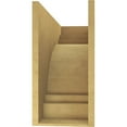 thumbnail image 4 of 10"W x 30"D x 20"H Classic Pescadero Rough Cedar Woodgrain TimberThane Corbel, Primed Tan, 4 of 6