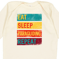 thumbnail image 4 of Inktastic Paraglider Eat Sleep Paragliding Repeat Boys or Girls Long Sleeve Baby Bodysuit, 4 of 5