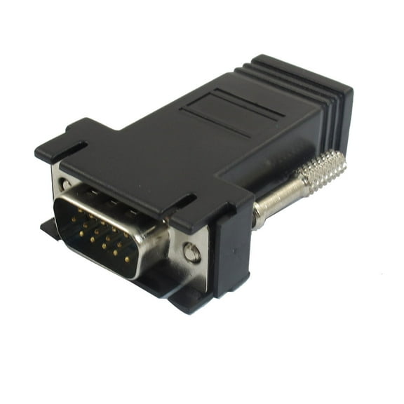 Unique Bargains Computer VGA 15 Pin to RJ45 M/F Connector Converter