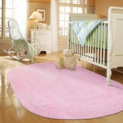 Spring Garden Braided Rug Pink