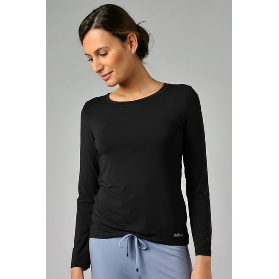 Naked Luxury Modal Long Sleeve Tee W220500