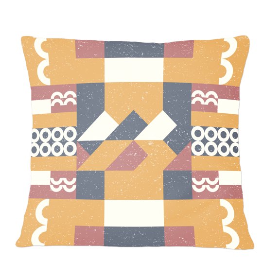 Designart Retro Geometric Design VI' Mid-Century Modern Throw Pillow - 12x20