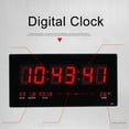 thumbnail image 1 of Gupbes LED Digital Wall Clock Electric Calendar Wall Clock With Noctilucence Home, 1 of 8