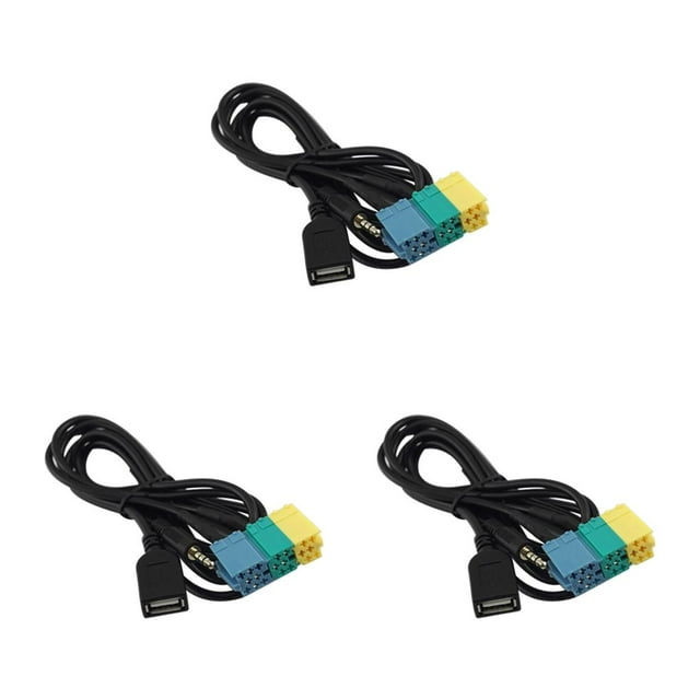Sidaley Adaptador Cable Audio Video Estéreo Cables Estable Larga duración Durable Mantenimiento Reemplazo Conversión Coche Type1