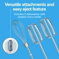 thumbnail image 3 of Hamilton Beach 6-Speed Corded Electric Hand Mixer with Snap-On Storage Case, Black, 3 of 6