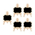 thumbnail image 3 of Abbracc 5 Pcs Tableau Noir avec Chevalet Support Étiquette de Message de Mariage Mini Vague, 3 of 9