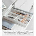thumbnail image 3 of Yamazaki Home Cutlery Organizer - Three Styles, White, ABS Plastic, Expandable II, Adjustable, Expandable, No Assembly, 3 of 5