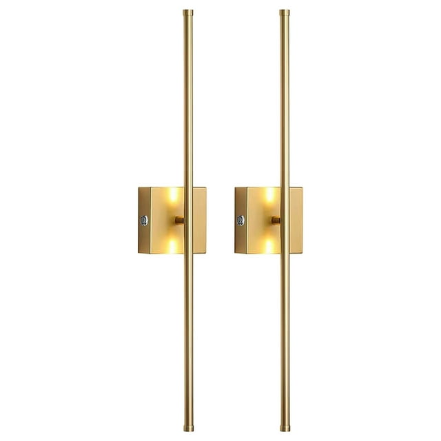 EGNMCR 2PC Wireless Battery-Powered LED Wall Light With Dimmable Angle-Tunable Function