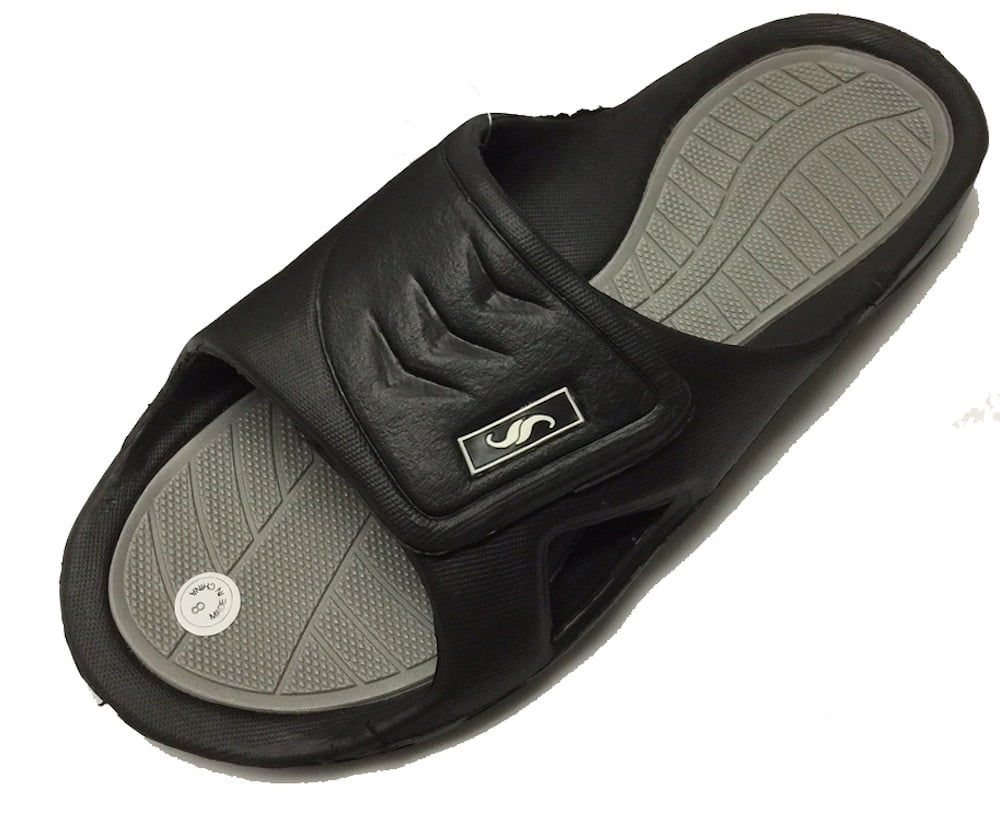 men's rubber slide sandals