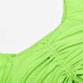 thumbnail image 7 of Tisuna Long Sleeve Crop T-Shirts For Women Breathable Solid Color Square Neck Tops Ladies Daily Party T Shirt Size L, 7 of 7