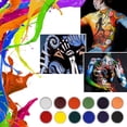 thumbnail image 4 of Professional 12 Colors Water Based Matte Body Painting Pigment Stage Face Color Makeup, 4 of 5