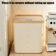 thumbnail image 4 of Airtight Rice Dispenser Container Push-Pull Window Design Sealed Grain Storage with Measuring Scale Large Capacity Kitchen Pantry Organizer Moisture-Proof, 1 Storage Container, 4 of 9