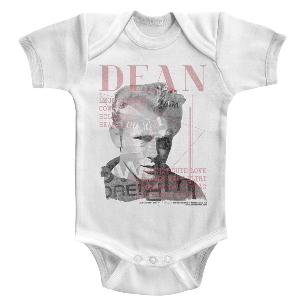 A&E Designs James Dean Baby Romper - Magazine Cover Funny Onesie