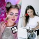thumbnail image 2 of 2 Pieces Rose Flower Makeup Brush Flower Blush Brush Extra Large Face Powder Makeup Brushes, Nail Art Dust Powde, 2 of 2