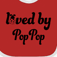thumbnail image 4 of Inktastic Loved by Pop Pop Boys or Girls Baby Bib, 4 of 4