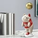 thumbnail image 4 of Figura de oso de resina con forma de globo para estante, dormitorio, soporte de TV Rojo, 4 of 8