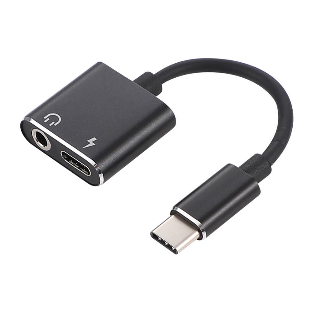 2 in1 Type-C USB C 3.5mm Headphone Jack Adapter AUX & Sync Charge Cable Compatible LG,SAMSUNG APPLE, - Walmart.com