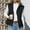 Black a3, variant on jobturf Puffer Vest Women Soft Comfy Warm Lightweight Jackets Casual Loose Sleeveless Outerwear Trendy Solid Padded Winter Coats with Pockets