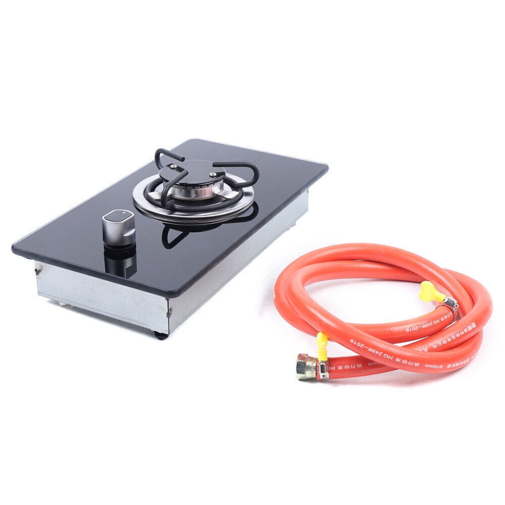 GR-B002 Boat Caravan Gas Stove RV Camper Grill Cooktop Cooker LPG Gas Stove Hob 1 Burner Black